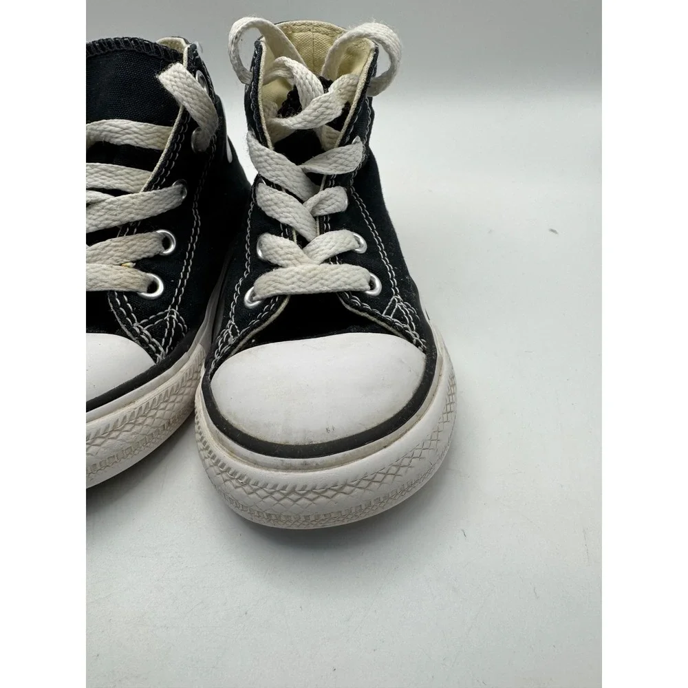 Converse Chuck Taylor All Star High Top Kids Shoes Black White Size 7 Toddler